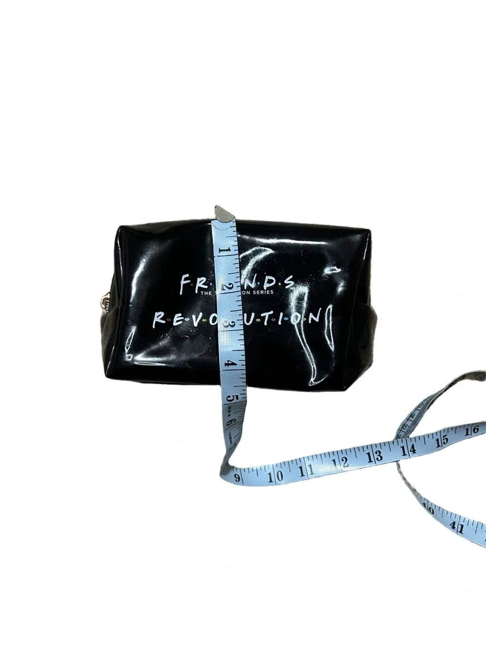 Friends x Revolution Black Cosmetic Makeup Bag Zipper Pouch TV Show Merchandise